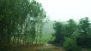'Rain on Windscreen' from 'Through Glass' series by Peter Young